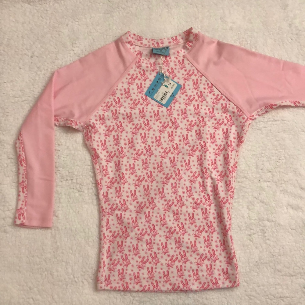 Girls ballerina swim shirt